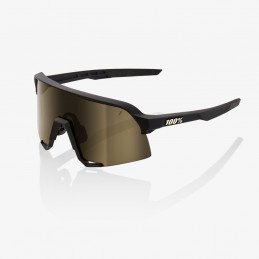 Lunettes 100% S3 Soft Tact Black Gold Lens
