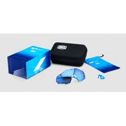 100% LUNETTES RACETRAP MOVISTAR MATTE WHITE HIPER BLUE MULTILAYER